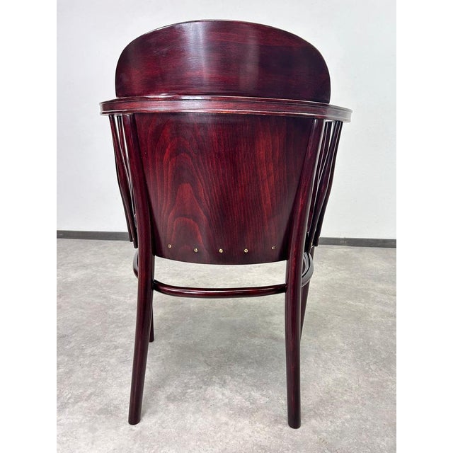 Black Bentwood Armchairs from Thonet, 1890s, Set of 2 For Sale - Image 8 of 11