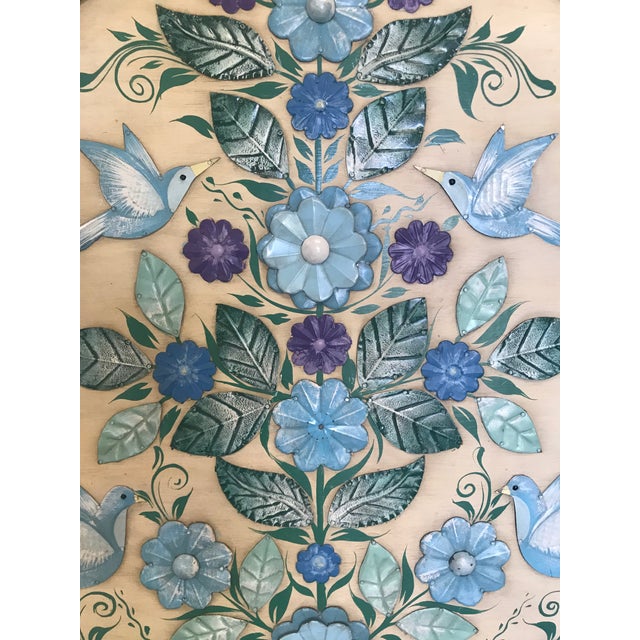 Pair 1950s Mexican Headboards, Hand Painted & Embellished Chairish