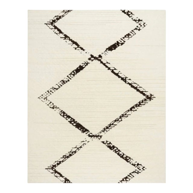 Modern Hand Knotted Nepalese Wool Rug For Sale