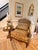 Textile Fairfield Camel and Palm Tapestry Chair For Sale - Image 7 of 10