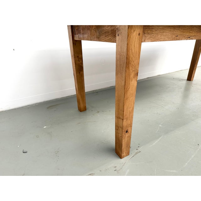Vintage Oak Table, 1950s For Sale - Image 10 of 18