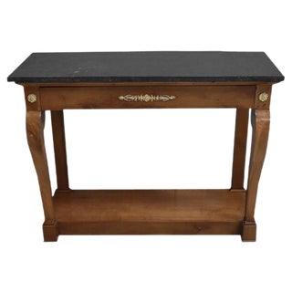Restoration Period Birch Console Table, 1820s For Sale