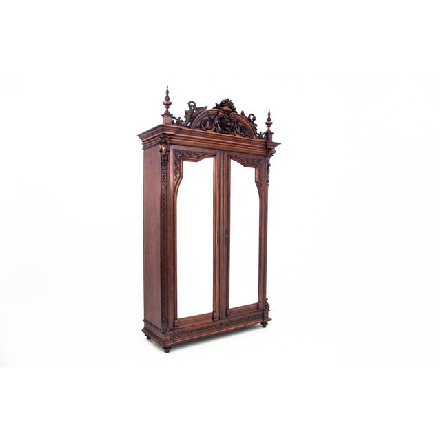 Antique Glass Mirror Wardrobe, France For Sale - Image 15 of 15