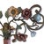 Early 20th Century Rectangular Shelves in Polychrome Lacquered Wrought Iron, Early 1900s, Set of 2 For Sale - Image 5 of 8