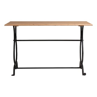 Cast Iron Bistro Table on Casters, Antique, France, Early 20th Century For Sale