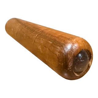 Handcrafted Wooden Kaleidoscope Made Natural Wood Grain Mid Century For Sale