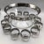 Dorothy Thorpe Silver Rim Punch Bowl and 12 Silver Fade Punch Cups-Set of 14 For Sale - Image 13 of 13