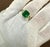 Green 3 Ct Emerald Cut Colombian Emerald & 0.8 Ct Yellow Diamond Ring 18Kt White Gold For Sale - Image 8 of 8
