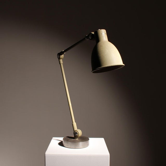 Industrial Table Lamp Universal-Gelenklampe by Christian Derungs, Switzerland, 1930s For Sale - Image 3 of 17