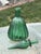 Mid-Century Modern 1960s Small Empoli Green Ribbed Empoli Bottle For Sale - Image 3 of 5