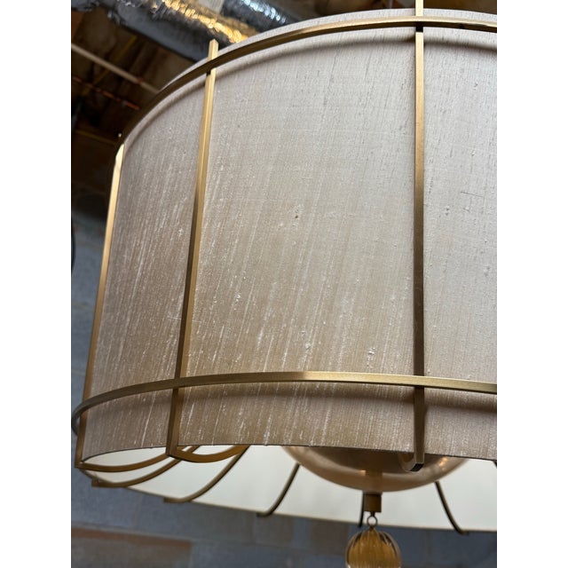 Tan Contemporary Barbara Barry Collection for Baker Furniture Modern Enlightened Chandelier For Sale - Image 8 of 12