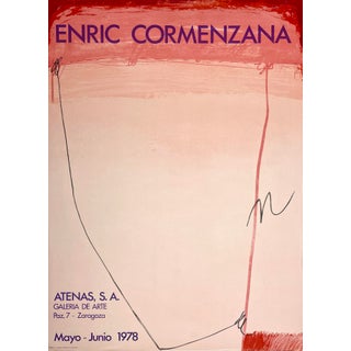 1978 Enric Cormenzana Galeria De Arte Exhibition Poster For Sale