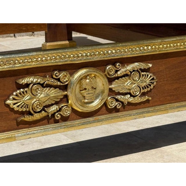 1920s Empire Style Bed in Mahogany For Sale - Image 5 of 12