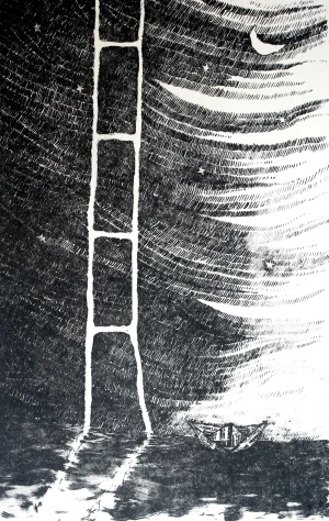 Agnieszka Mazek, Paper World, Etching on Paper, 1999