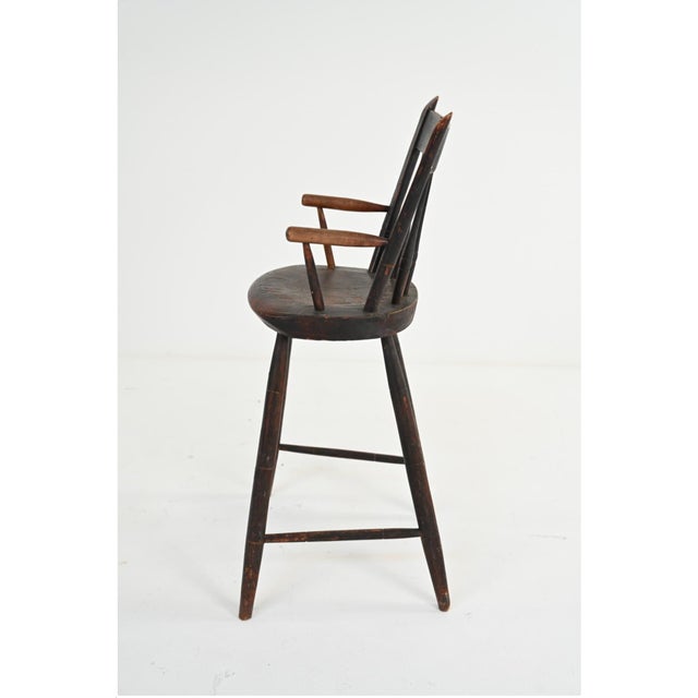 Antique Thumb-Back Windsor Child's High Chair For Sale - Image 16 of 18
