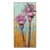 Lollipop Palms - Original Modern Artwork With Turquoise and Gold Stripes on Canvas by Kathleen Keifer For Sale
