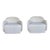Art Company White Performance Rothko Swivel Chairs Pair For Sale