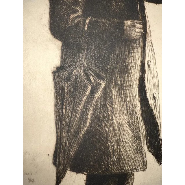 François De Herrain, Old Woman in Church, Etching For Sale - Image 6 of 10