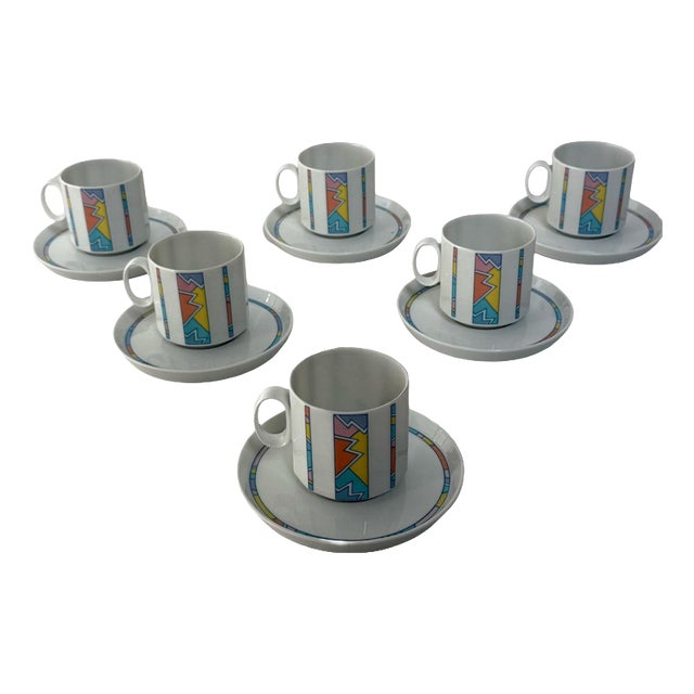 Cups & Saucers from Rosenthal Studio-Line, Set of 6 For Sale