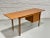 Mid Century Modern Teak Double Sided Desk | Expandable Danish Drop Leaf Desk, 1960's For Sale - Image 12 of 16
