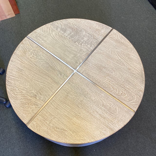 Z Gallerie Clifton Round Coffee Table Chairish