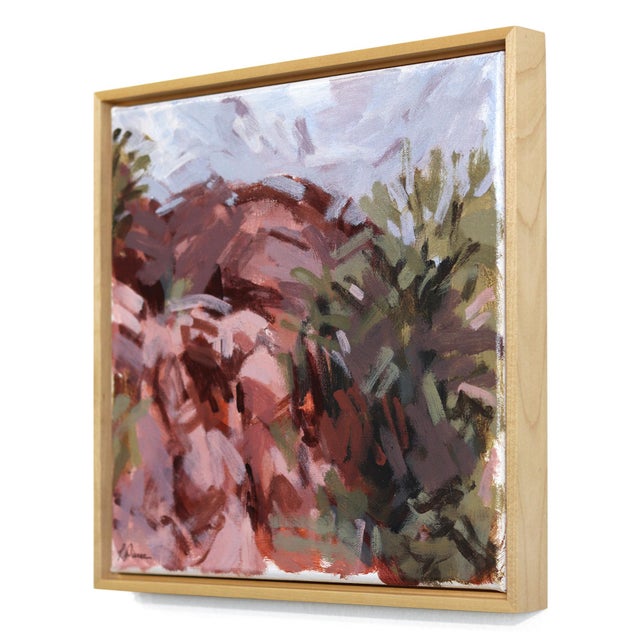 Contemporary Calico Basin - Framed Contemporary Desert Landscape Painting on Canvas by Taylor Pierce For Sale - Image 3 of 9