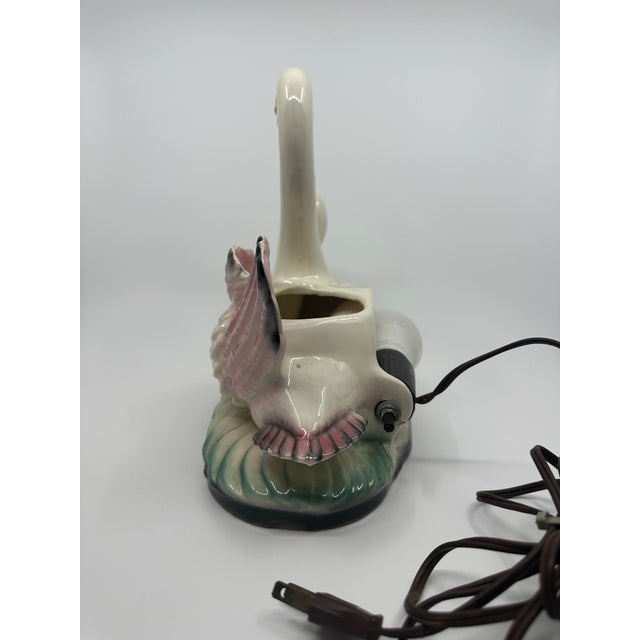 Maddux of California Vintage Maddox of California Swan Tv Lamp For Sale - Image 4 of 5