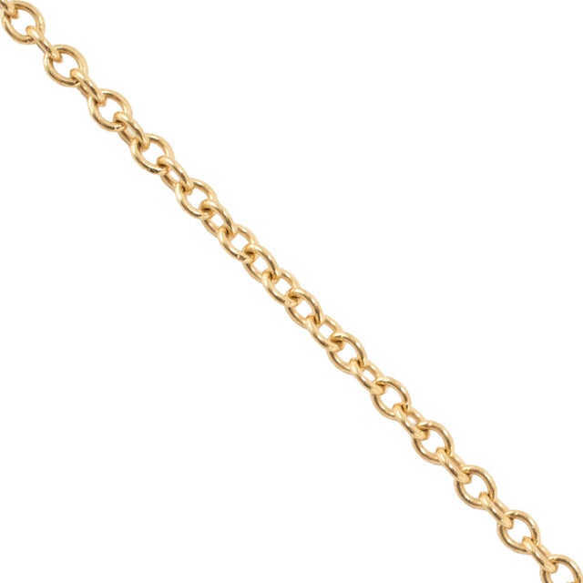 Tiffany and Co. Tiffany & Co. 18k Yellow Gold Rolo Link Princes Chain Necklace For Sale - Image 4 of 8