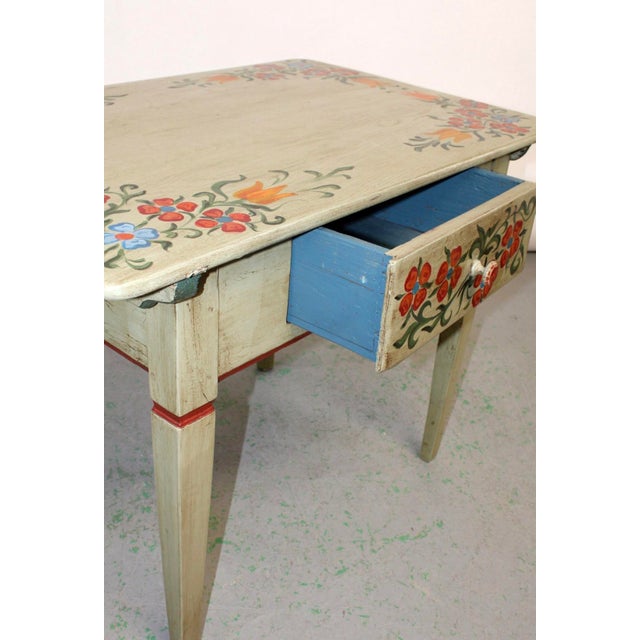 Early 20th Century Early 20th C French Hand-Painted Desk For Sale - Image 5 of 6