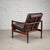Mid-Century Rosewood and Skai Armchair by Børge Jensen & Sønner for Bernstorffsminde, Denmark, 1960s For Sale - Image 4 of 17