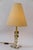 Metal Big Glass Table Lamp with Fabric Shade by Bakalowits, Vienna, 1920s For Sale - Image 7 of 14