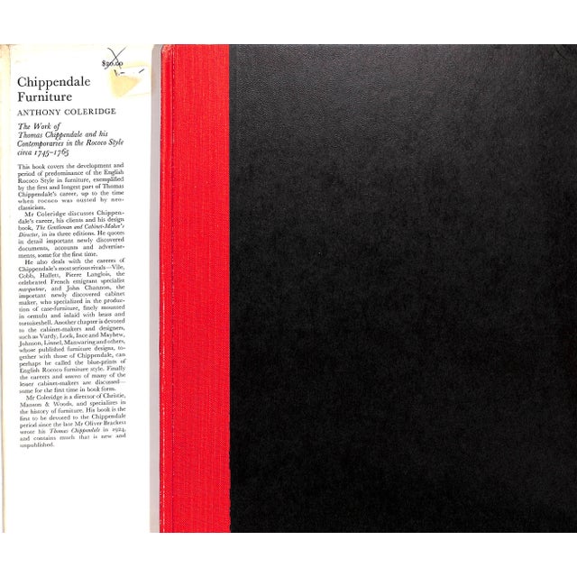 COLERIDGE, Anthony Clarkson N. Potter, Inc./ Publisher 1968 11 1/4" x 8 3/4" Thomas Chippendale (1718–1779) was a...