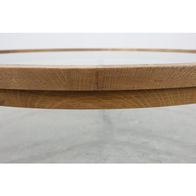 Brown Modern Table in Ceder Wood and Glass, Italy, Late 20th Century For Sale - Image 8 of 13