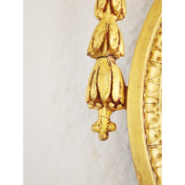 Antique Early 20th Century Adam Style Giltwood Mirror For Sale - Image 11 of 16