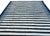Textile Handwoven Cotton Area Flat Weave Rug Vegetable Dyed Indigo Blue and White Striped Dhurrie - 12'x15' For Sale - Image 7 of 10