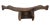 The Dinka headrest under consideration exhibits a stylized zoomorphic shape, with a uniquely formed hollow back and ends...