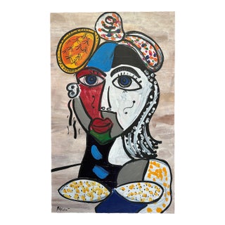 Large Scale Picasso Style Painting, Peter Keil For Sale