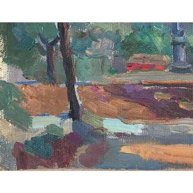 1960s City Landscape Urban Oil Painting Original Ukrainian Artist Sokolovsky G. 18-24 1960s For Sale - Image 5 of 6