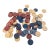 Mid-Century American Clay Embossed Horse and Jockey Poker Chips in Red White and Blue For Sale