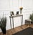 Mid-Century Modern Italian Brass Console Table with White Marble Top, 1950s For Sale - Image 3 of 11