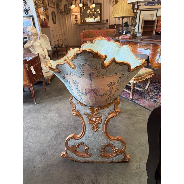 18th Century Late 18th Century Italian Baroque Bombe Rocking Cradle For Sale - Image 5 of 10