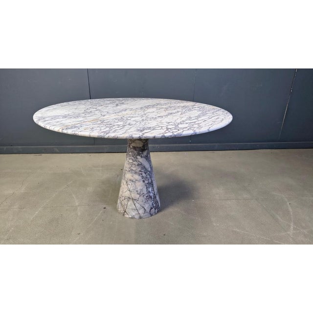 Vintage Round Marble Dining Table, 1970s For Sale - Image 16 of 18
