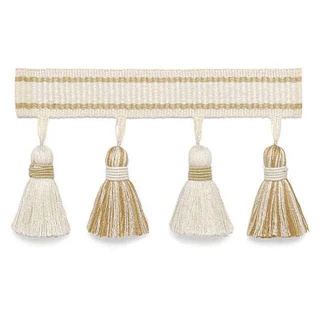 Contemporary Sample - Schumacher Merida Tassel Fringe in Sand For Sale - Image 3 of 3