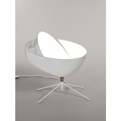 Table lamp model 'saturn table lamp' designed by serge mouille in 1957. manufactured by editions serge mouille in france....