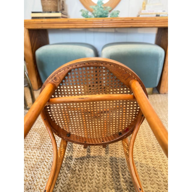 1950s Vintage Bentwood Thonet “Sweetheart” Chair, Circa 1950s, Made in Romania For Sale - Image 5 of 10