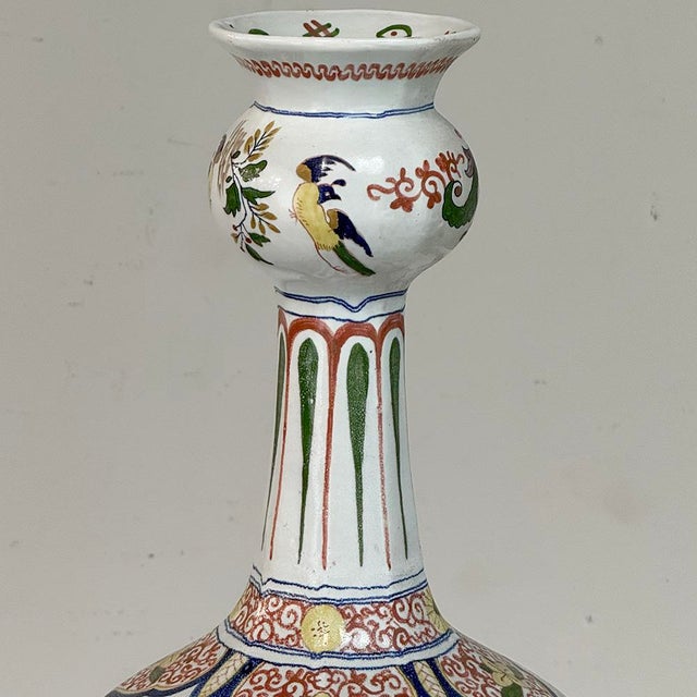 Ceramic Late 19th Century Pair of Large Boch Frères Keramis Polychrome Faience Vases For Sale - Image 7 of 18