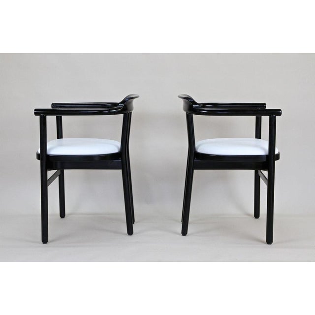 Armchairs with White Leather Upholstery from Thonet, 1980s, Set of 2 For Sale - Image 11 of 18