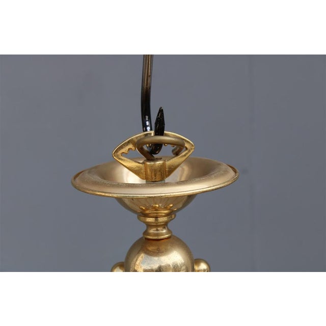 Large Murano Ttia Yellow Glass Chandelier, 1970s For Sale - Image 9 of 14