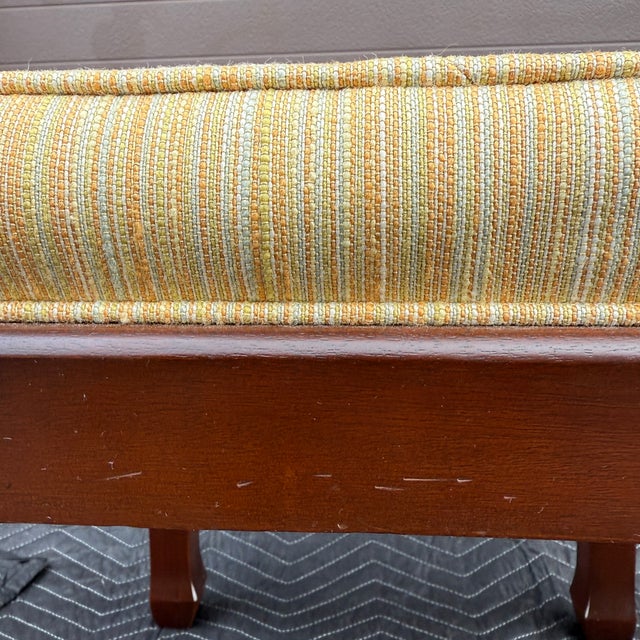 Vintage Rosewood Ming Style Vanity Bench or Ottoman For Sale - Image 9 of 12