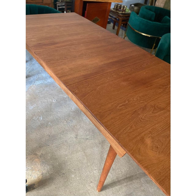Finn Juhl 1960s Finn Juhl for France & Sons Danish MCM Dining Table W Extension For Sale - Image 4 of 7